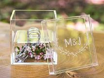 Woodland Personalized Acrylic Ring Box