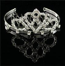 CR132-7H Crystal Flower Girl Tiara 