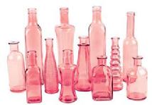 Pink Vintage Bottles