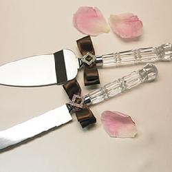 Chocolate &amp; Strawberry Cream Cake Knife Set