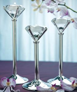 8440 Tall Diamond Shaped Tea Light Holders