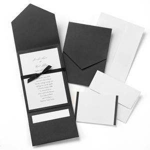 10724 Classic Black & White Pocket Invitation Kit