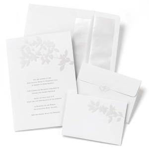 Pearl Leaves Invitation Kit