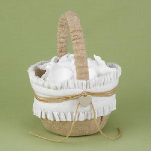 20522 Rustic Romance Flower Girl Basket