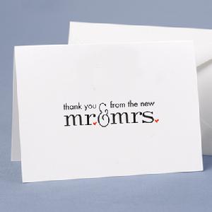 20626 Mr & Mrs Thank You Cards