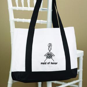 White Maid of Honor Tote Bag