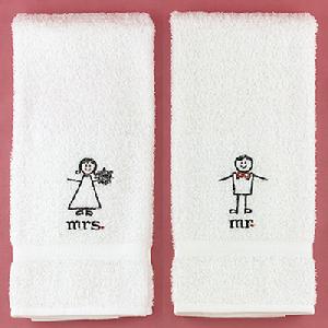 20707 Mr and Mrs Hand Towels