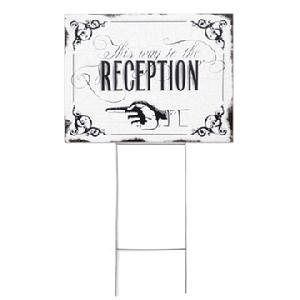 This Way to the Reception Sign