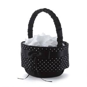 Polka Dot Flower Girl Basket