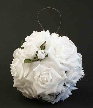 White Rose Kissing Ball