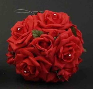 Red Rose Kissing Ball