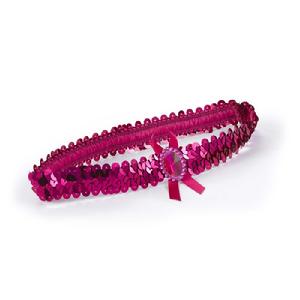 Fuchsia Sequin Garter