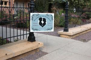 Silhouette Lawn Sign