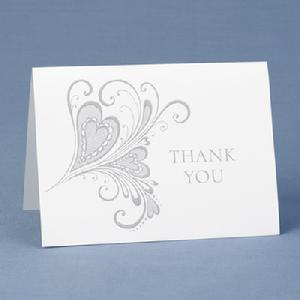 50354 Paisley Hearts Thank You Cards