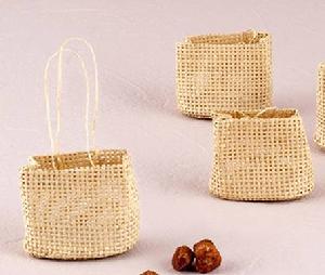 Natural Woven Beach Bag Favour Bag