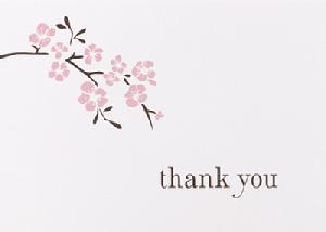 77311 Cherry Blossom Thank You Cards