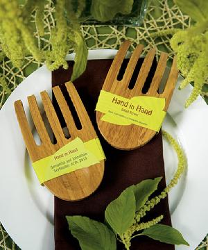 8732 Bamboo Salad Servers