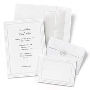 Triple Pearl Border Invitation Kit