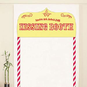 Kissing Booth Personalized Photo Backdrop