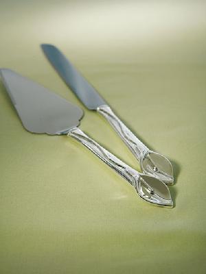 9309 Calla Lily Cake Knife Set