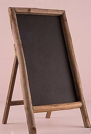 Self Standing Chalkboard Sign with Rustic Frame