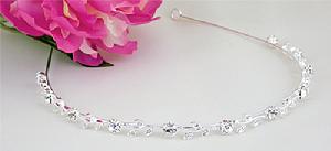 CR139-12 Floral Crystal Headband