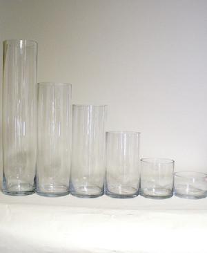 Cylinder Vases - 5 Inch Opening