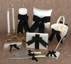 Formal Affair Collection, Unity Candle, Ring Pillow, Flower Girl Basket, Garter, Guest Book, Pen Set, Cake Knife