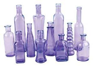 N3203PUR Purple Vintage Bottles