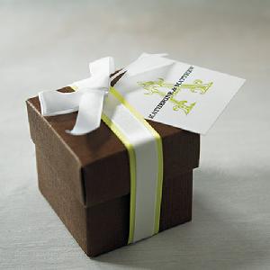 Seta Marrone Chocolate Brown Favour Boxes