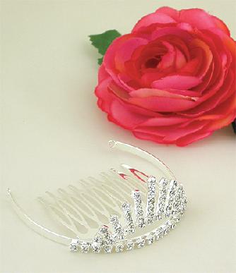 CR137-7H  Flower Girl Crystal Tiara